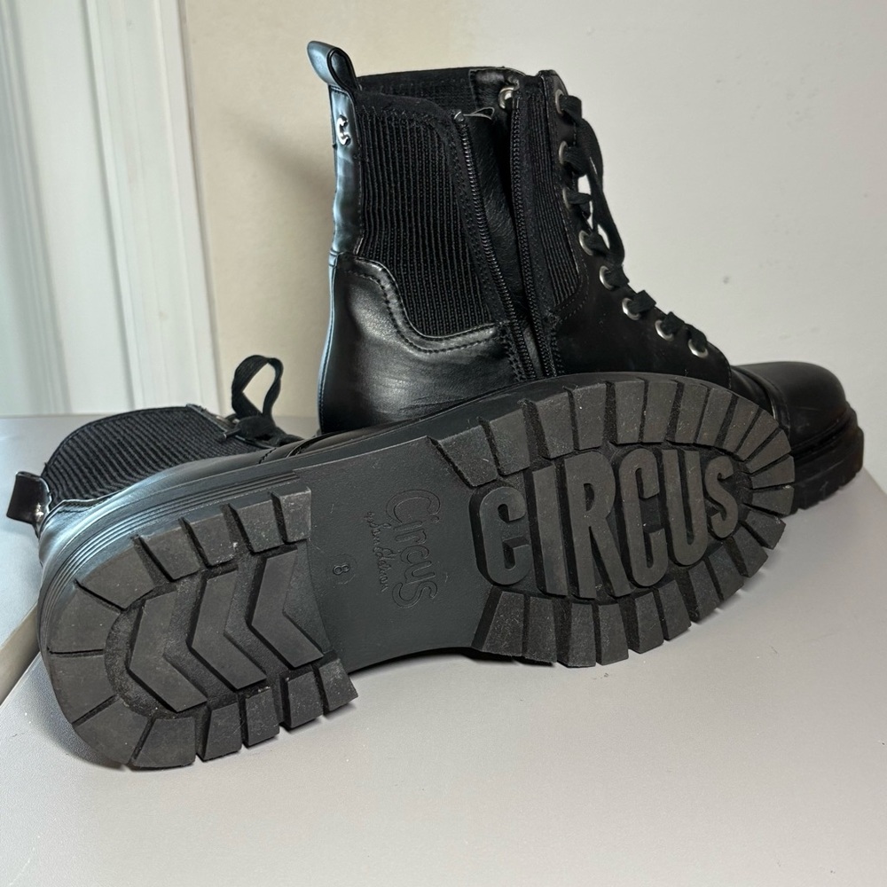 Circus by Sam Edelman Black Combat Boots for Women Size 8 - Picture 3 of 9